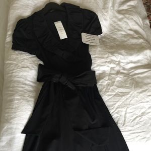 Diane Von Furstenberg Size 4 Black Cocktail Dress